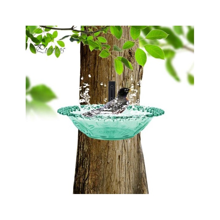 Vogelbad-Futtertablett für den Außenbereich, robuste Konstruktion, leicht zu reinigen, einfache Installation, abnehmbare Koli