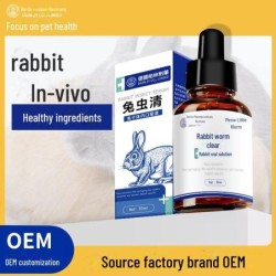 Flüssiges Entwurmungs- und Antikokzidien-Nahrungsergänzungsmittel für Kaninchen 30ml