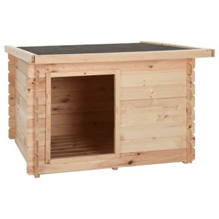 VidaXL Hundehütte Kiefer Massiv 1,225 m, 1,18 m, 82,6 cm