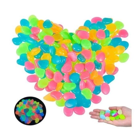 300 Pièces Pierres Lumineuses – Marque Inconnue – Cailloux Fluorescents – Blanc – Aquarium Lumineux Coloré