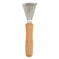 Haarbürstenreiniger Rake Design Edelstahldraht Haar Schmutzentfernung Haustier Kamm Reinigungswerkzeug für