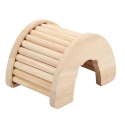 Bogenbrücke aus Holz für Hamster, multifunktionales Holzbrückenspielzeug für Ratten, Meerschweinchen, Chinchillas, Frettchen