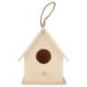 Innovatives Vogelhaus aus Holz, natürlich, sicher, langlebig, klein, DIY, kleines Vogelhaus aus Holz, groß, mit Hanf