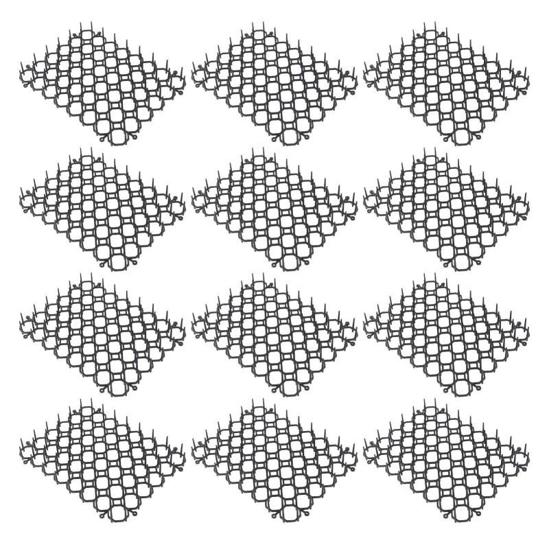 12Pcs Katze Scat Matte Haustier Freundliche Schutz Graben Stopper Spike Abweisend Abschreckung Matte für Indoor