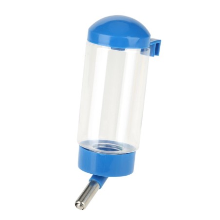 Auslaufsichere automatische Tierwasserflasche mit Kugeldüse, für Kaninchen, Hunde und Katzen, Trinkkessel(blau)