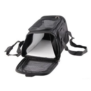 Reisetragetasche für Haustiere, faltbar, erweiterbar, atmungsaktives Netzgewebe, großer Platz, Katzentragetasche für Reisen i