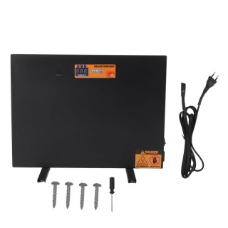 Hühnerstall-Heizung, schwarz, 150 W, manuelle Steuerung, Anti-Kipp-Timer, thermostatische Überhitzung