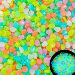 100 stücke Bunte Glowing Felsen für Aquarium Dekoration Glow in The Dark Kiesel 100pcs per bag