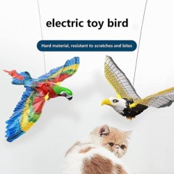Simulations-Papageienspielzeug, interaktives Katzenspielzeug, elektrischer hängender Adler, fliegender Vogel, Katzen-Teaserin