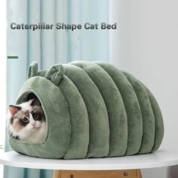 Haustierbedarf Plüschbett Katzen Flauschiges Hundehaus Warmes Haus für den Winter Matte Zubehör Betten Kätzchenprodukte Zubeh