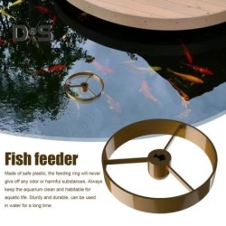 Schwimmender Fischfütterungsring, schwimmender Futterkreis für kleine Teiche oder große Aquarien, runde Futterstation für Bet