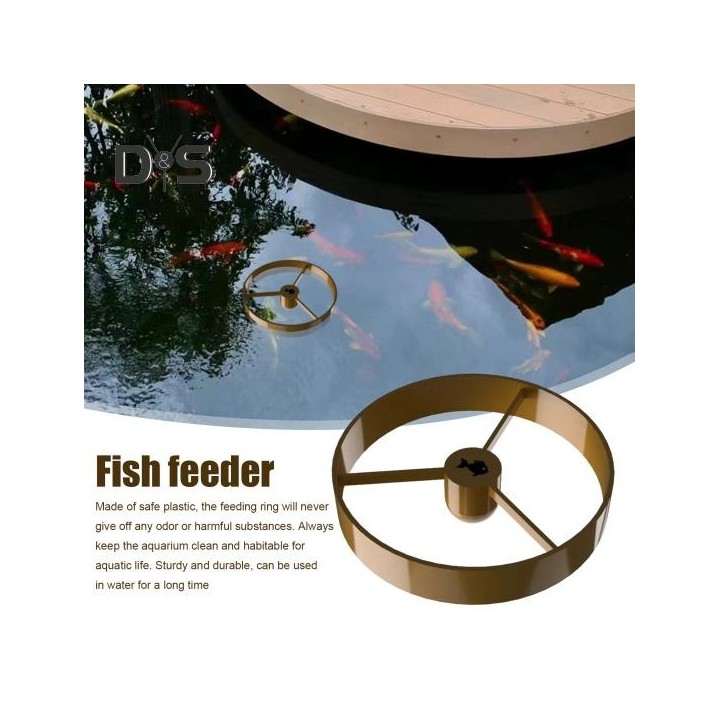 Schwimmender Fischfütterungsring, schwimmender Futterkreis für kleine Teiche oder große Aquarien, runde Futterstation für Bet