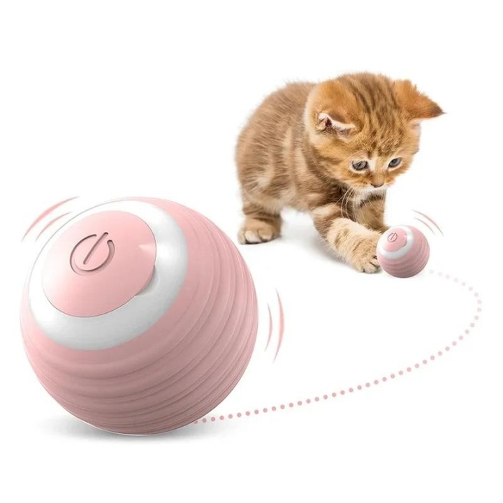 Für Katzen Spielzeug für Katzen Spielzeug Teaser Ball Anti-Biss Haustier Stress abbauen 1 Stück Katzen Zubehör Schwerkraft Ro