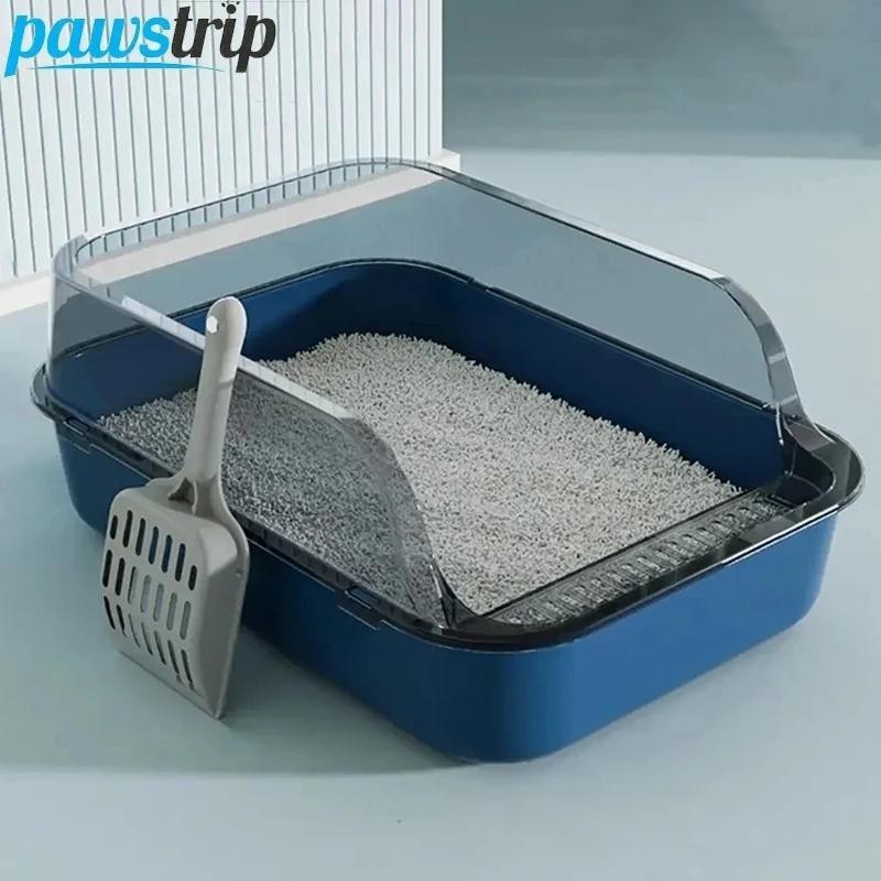 Katzentoilette, halbgeschlossen, Sandkasten für Katzen, Kaninchen, Kleintiere, Katzentoilette, Kätzchen, Streu, Bettpfannen,