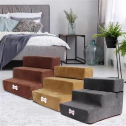 30 cm Hundetreppe Haustier 2/3 Stufen Treppe für kleine Hunde und Katzen Haustier Rampe Leiter Rutschfeste Abnehmbare Welpent