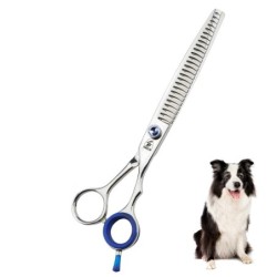 Sangelar JP440C Effilierschere, 7 Zoll, 8 Zoll, Top-Qualität, für die Fellpflege von Haustieren, Fischgrätenzähne, Haustiersc