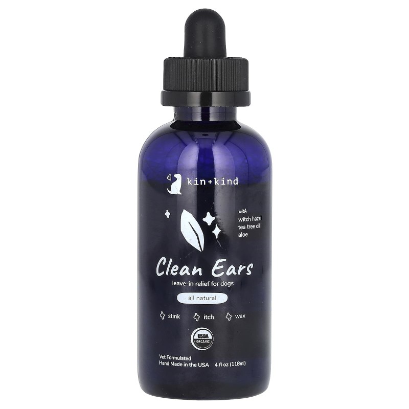 Kin+Kind, Clean Ears, Leave-In-Linderung für Hunde, 118 ml (118 ml)