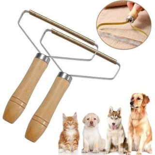 Brossé Anti-Peluches – MARQUE – Déméloir – Metall + Holz – für Hunde – einfach zu verwenden