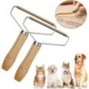 Brossé Anti-Peluches – MARQUE – Déméloir – Metall + Holz – für Hunde – einfach zu verwenden