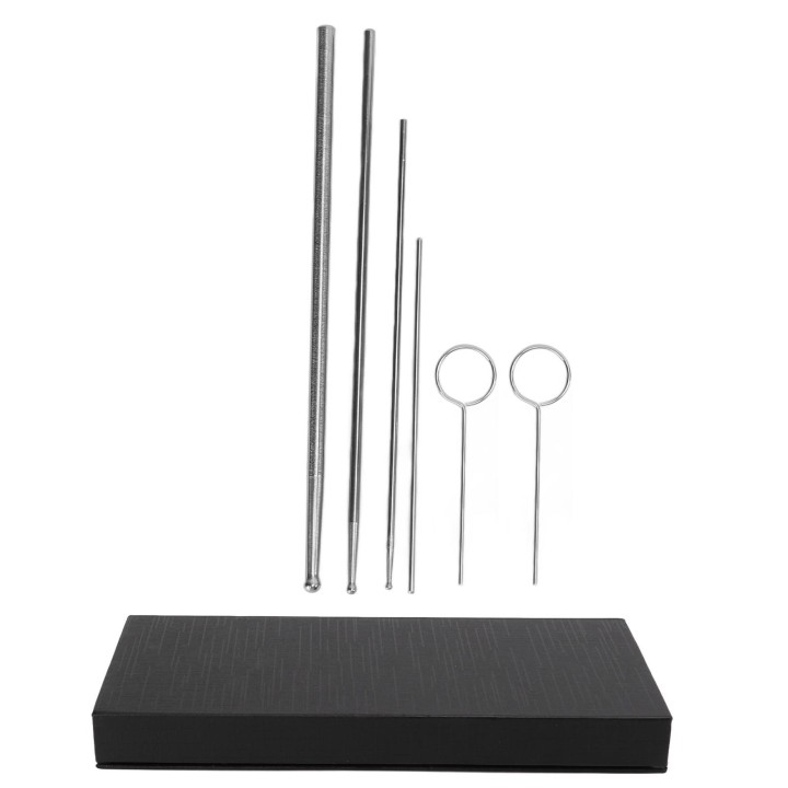 6PCS Schlange Sonde Kit Edelstahl Runde Kopf Anti Allergie Reptilien Schlange Geschlechtsbestimmung Sonde