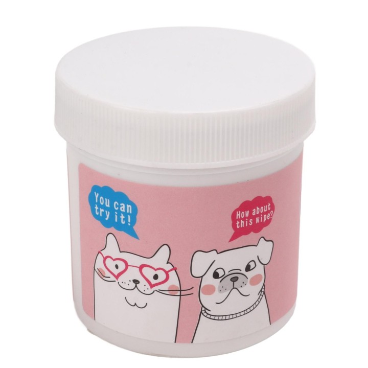 120 Stück Haustier-Reinigungspads, Aloe-Extrakt, Gesichts-Tränenfleckenentferner, Haustier-Augen-Feuchttücher für Katzen und