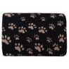 Hundedecke, weicher Plüsch, maschinenwaschbar, Plüsch-Haustierdecke für kleine Haustiere, Hunde und Katzen, Pfotenabdruck, M