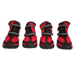 Hundewanderschuhe, starke Rutschfestigkeit, Sohle, atmungsaktiv, verstellbar, reflektierend, für Haustiere XXL