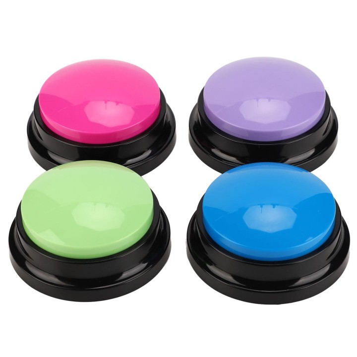 4 stücke Aufnahme Sprechen Taste Multifunktionale 30S Hund Kommunikation Tasten für Hunde Katzen Haustiere