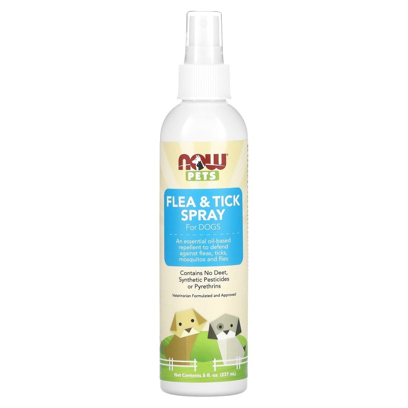 NOW Foods, Haustiere, Floh- und Zeckenspray für Hunde, 237 ml (237 ml)