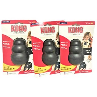 Kong Kong Hundekauspielzeug Black Kong Black für große Hunde, hart, Typ L x 3 Stück (Großeinkauf)
