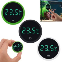 Kabelloses digitales Thermometer in Grad Celsius, Weiß/Grün/Schwarz, LED-Anzeige, Aquarium-Thermometer CHINA grün
