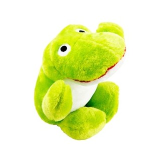 Hunde-Plüschspielzeug XXL Big Buddie Fritz the Frog grün, Maße: ca. 30 x 26 cm