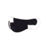 4Horses Sattelpad Basic Kunstfell schwarz WB (Warmblut)