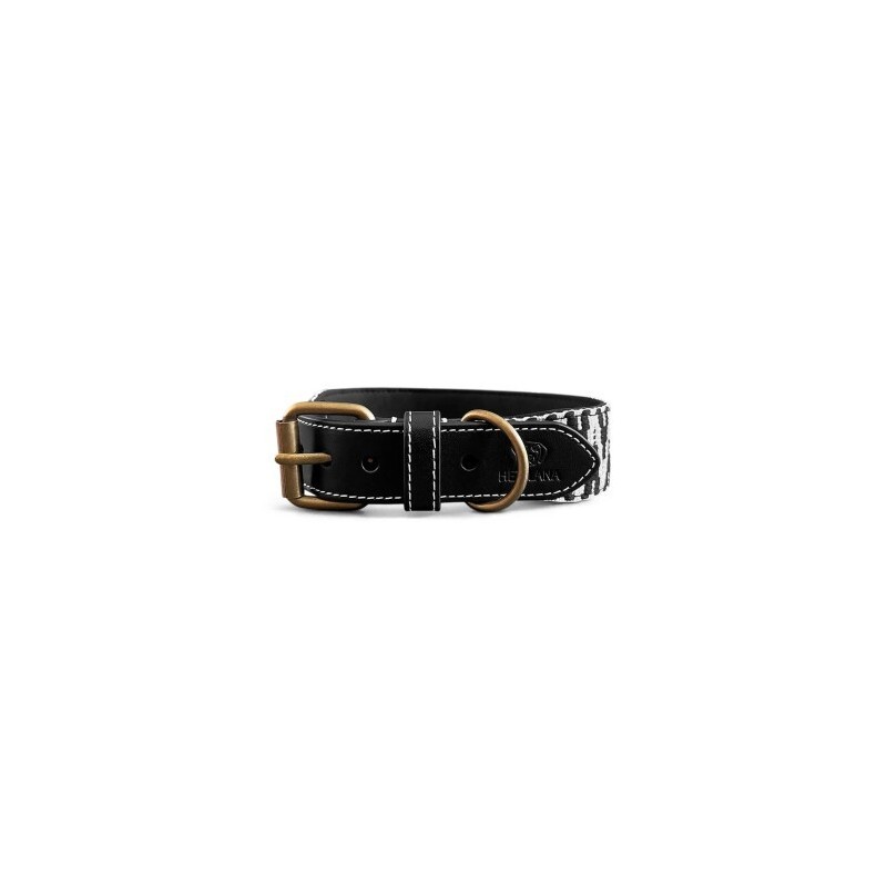 Hey Lana Premium Halsband Gepolstert schwarz/ weiß S