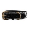Hey Lana Premium Halsband Gepolstert schwarz/ weiß S