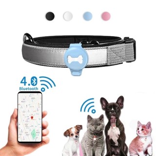 GPS-Tracker für Hunde, Smart-Locator, Haustiererkennung, tragbarer Tracker mit Bluetooth für Katzen, Hunde und Vögel, Anti-Ve