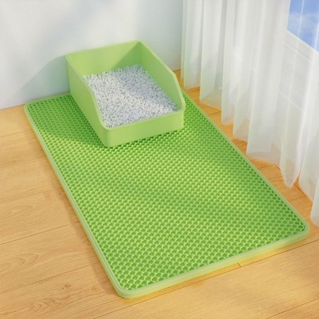 Anti-Rutsch-Pad für Katzentoiletten, Anti-Spritzer-Pad für Katzenkratzbrett, Reinigungsmatte für Haustiere für Zuhause 45*30c