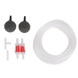 Aquarium Luftpumpe Zubehör Saugnapf Rückschlagventil Luftstein Dreiwegeschlauch Set