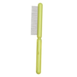 Tierhaarkamm, Glättungs-ABS-Griff, Edelstahlzähne, abgerundete Spitzen, Tierpflegekamm für Haare