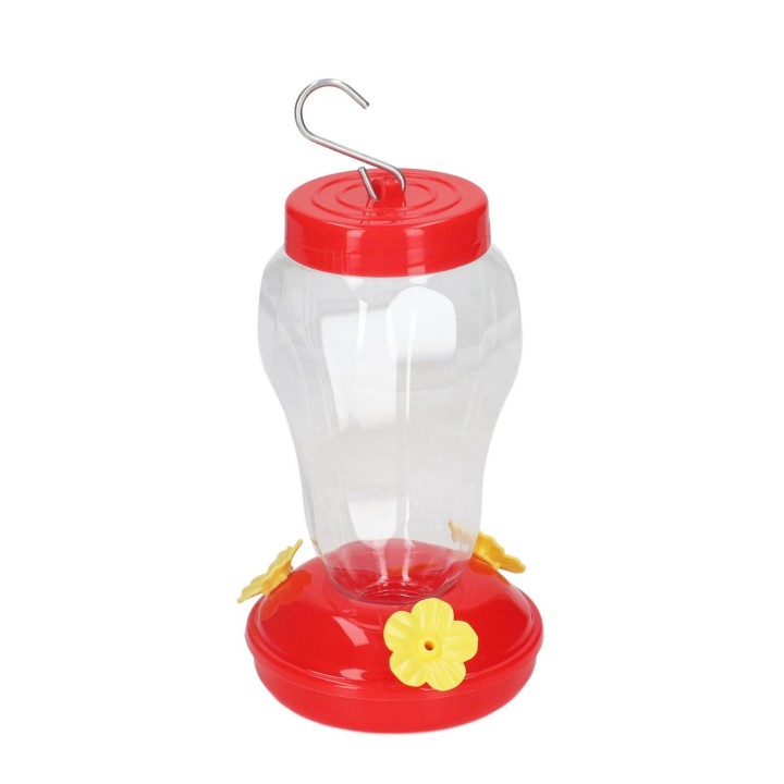 Kolibri-Futterspender für den Garten, auslaufsicher, 3 Anschlüsse, Nachfüllhaken aus Eisen, zum Aufhängen, Kolibri-Futterspen