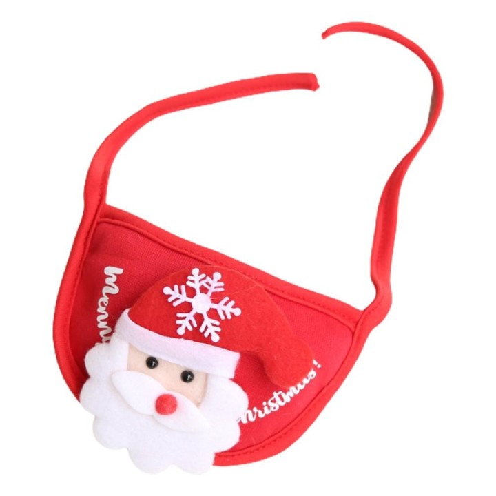 Weihnachtsmütze für Hunde und Katzen, Schal, Lätzchen, Weihnachtskostüm, Haustierbedarf für Weihnachten und Geburtstag