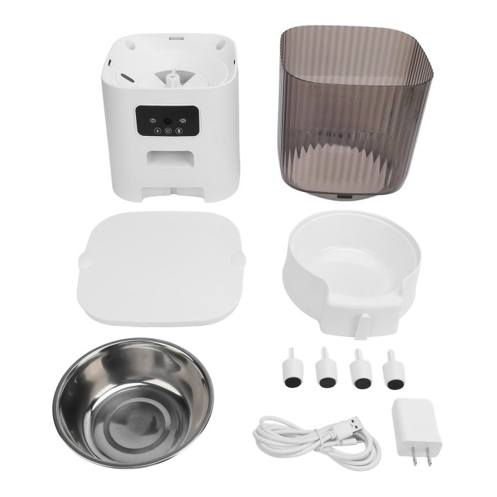 WIFI-Futterspender für Haustiere, geplant, automatisch, intelligente Zeitsteuerung, Fernbedienung, Sprachzufuhr