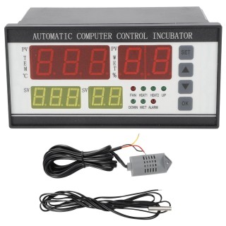220V Inkubator Thermostat Hohe Genauigkeit Automatische Ei Drehen Temperatur Feuchtigkeit Controller