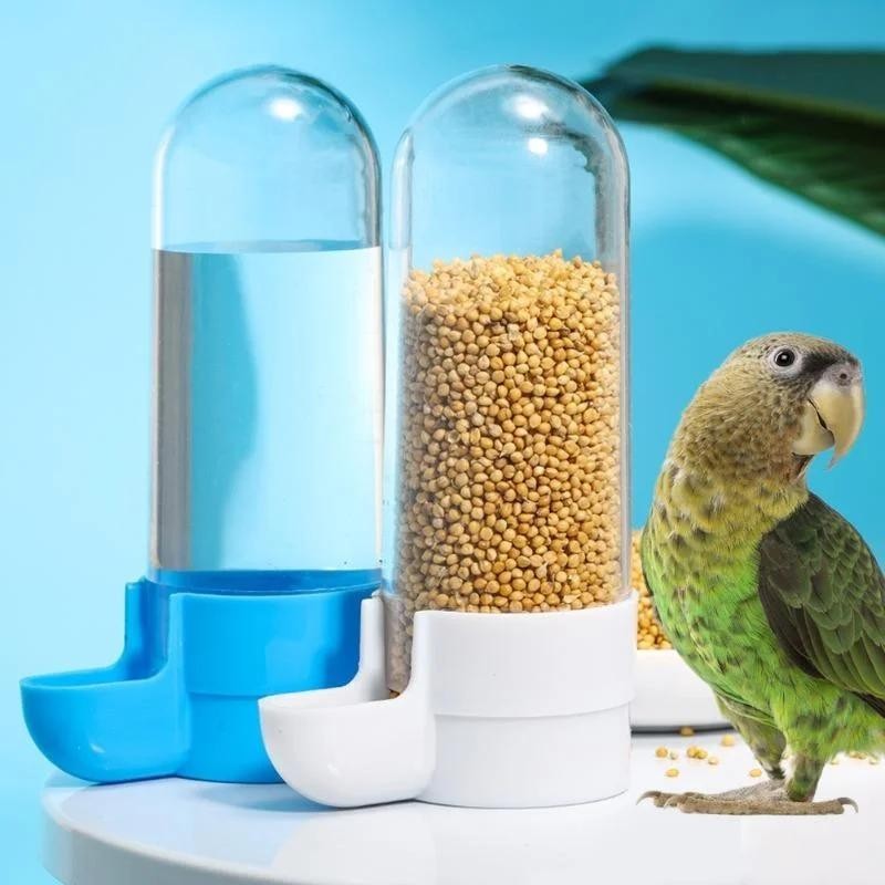 Hängende Futterstation für Haustiere, Eichhörnchen, Papagei, Wasserspender, Vogelfutterbox, Käfigzubehör, Vögel, Zubehör blau