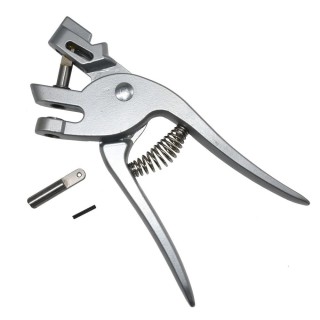 1 Stück 8 mm Tierohrmarken-Punchzange Rinder, Schafe, Schweine, Pferde, Edelstahl-Lochstanzer, Tieridentifikationsausrüstung