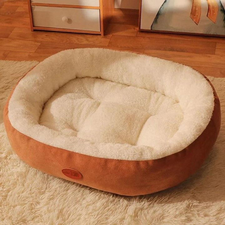 Spring Hundebetten für große Hunde Zubehör Haustierartikel Haustiere Mittlere Kissenmatte Haustier Beruhigendes Hundebett Hau