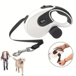 8 m einziehbare Hundeleine, strapazierfähiges Nylon-Laufseil für Haustiere, lange automatische, flexible Hundeleinen, Leine m