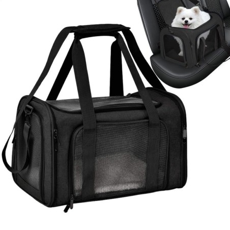 Katzentransportbox, Haustier-Reisebox für Kätzchen, atmungsaktive kleine Haustierboxen für kleine Katzen und Hunde, faltbare