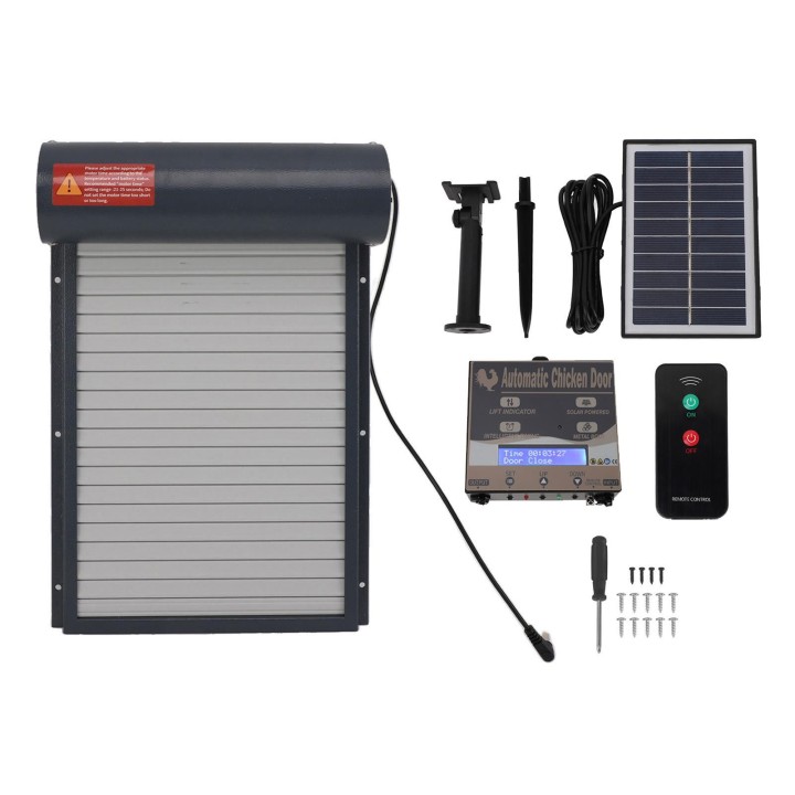 Automatische Hühnerstall Tür Solar Powered Opener mit Timer Licht Sensor Hühnerstall Tür mit