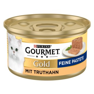 Gourmet Gold Feine Pastete 12 x 85 g - Truthahn